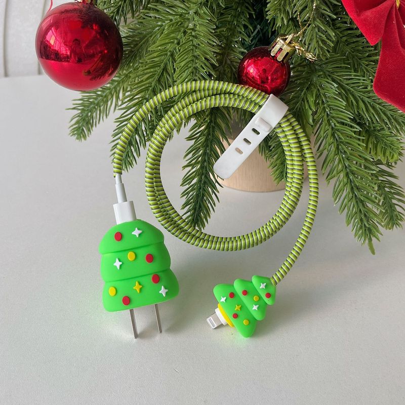 Apple Anker 35W 充電ヘッド保護カバー バイトワイヤー ロープ クリスマスに適したクロスボーダー人気のクリスマスシリーズ|undefined