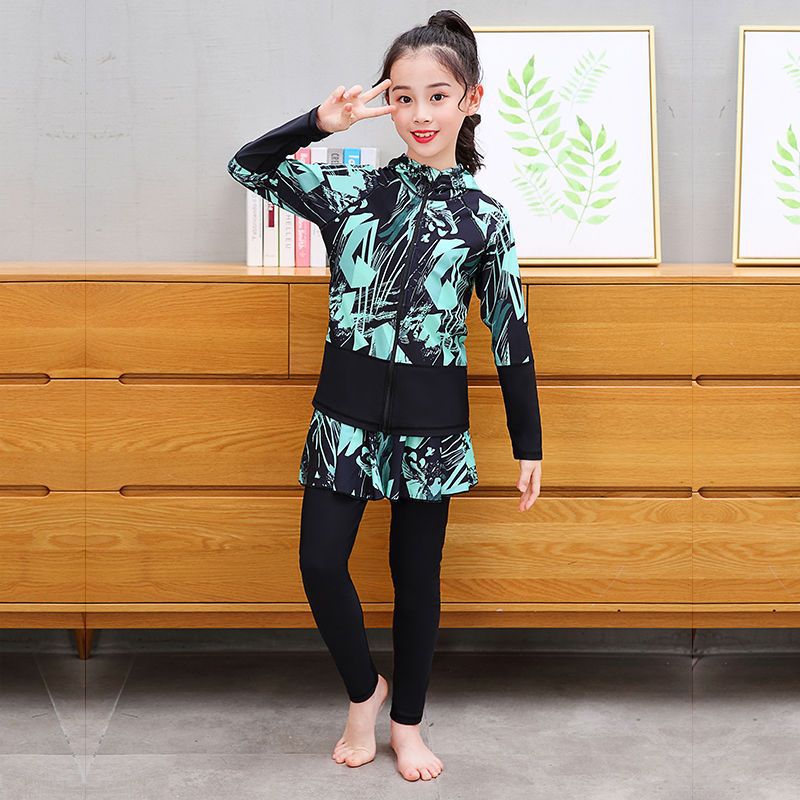 Trajes de buceo, trajes de baño de mujer, cuatro piezas de vestido con sombrero, pantalones de mangas largas parejas, trajes de snorkeling de medusas, comercio exterior