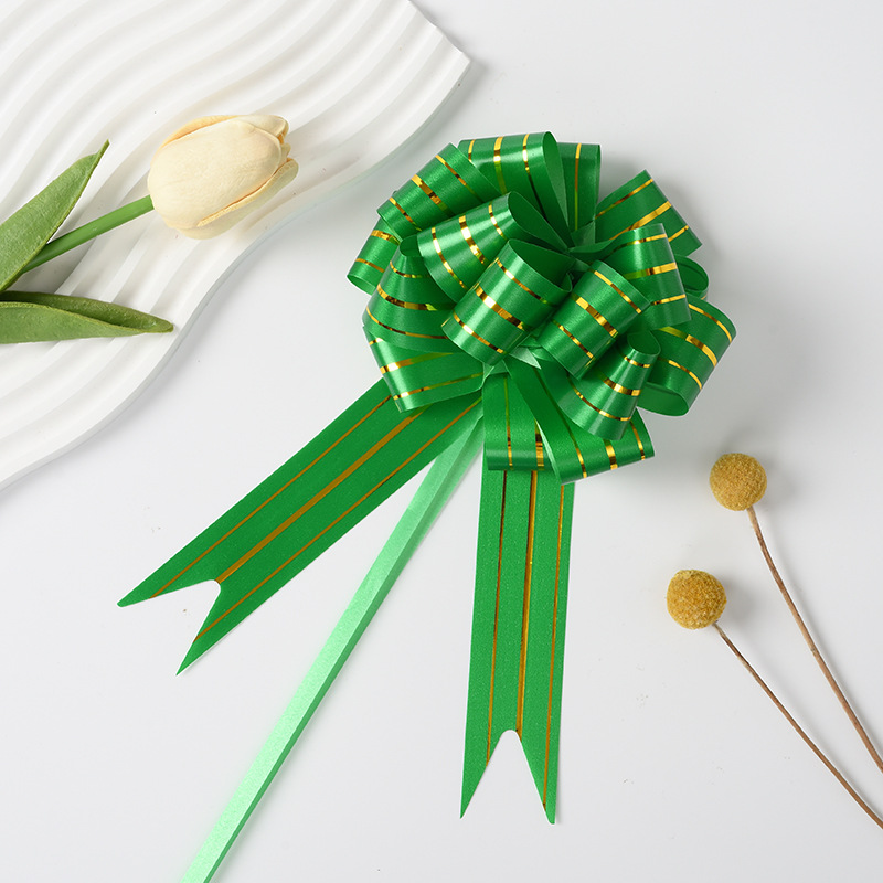 Comercio exterior transfronterizo 30 tres arcos de oro mano de flores regalos de Navidad paquetes de regalos decoración de flores tiradas cinta