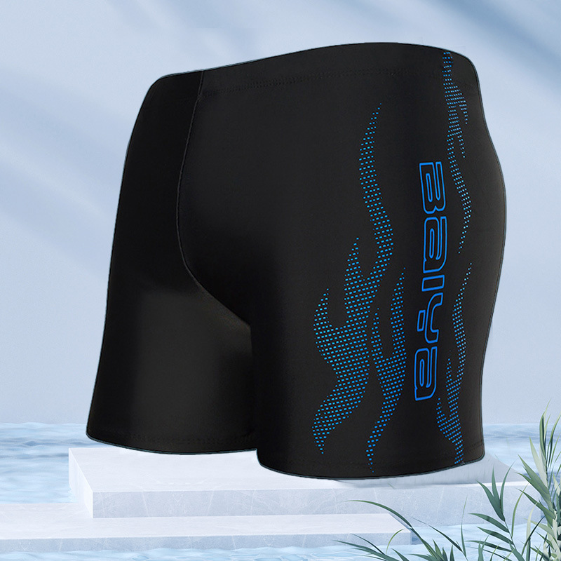 Baiya moda natación troncos de los hombres de la llama más el tamaño suelto y cómodo boxeador bañador anti-vergüenza fábrica de Ventas Directas