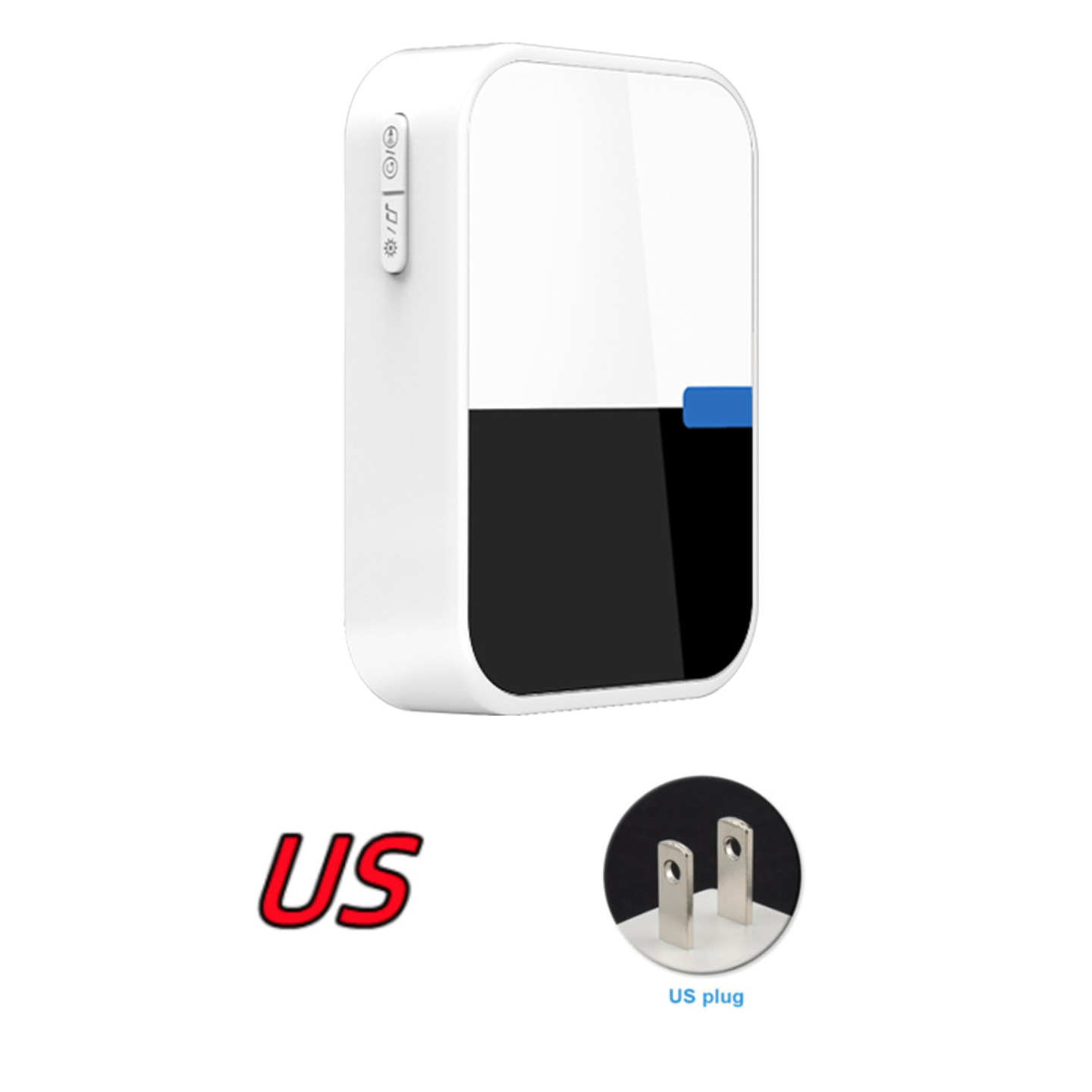 [Battery] remota pared penetrable inalámbrica timbre electrónico de cuatro niveles de alto volumen de llamada recordador CR2032