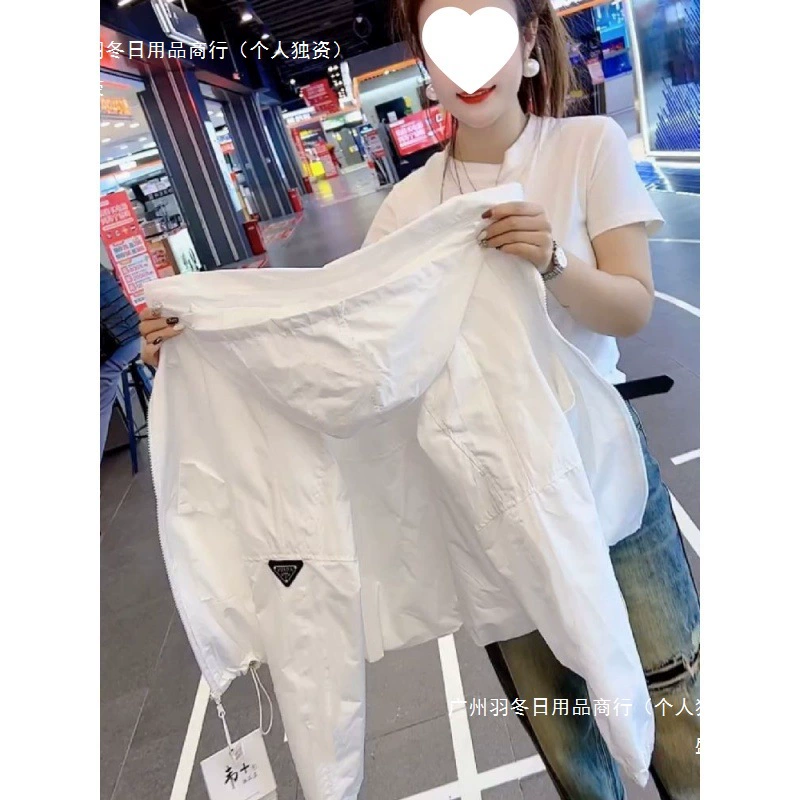 Солнцезащитная куртка женская весенняя новая европейская весенне-летняя повседневная короткая куртка тонкий женский топ летний стиль другое