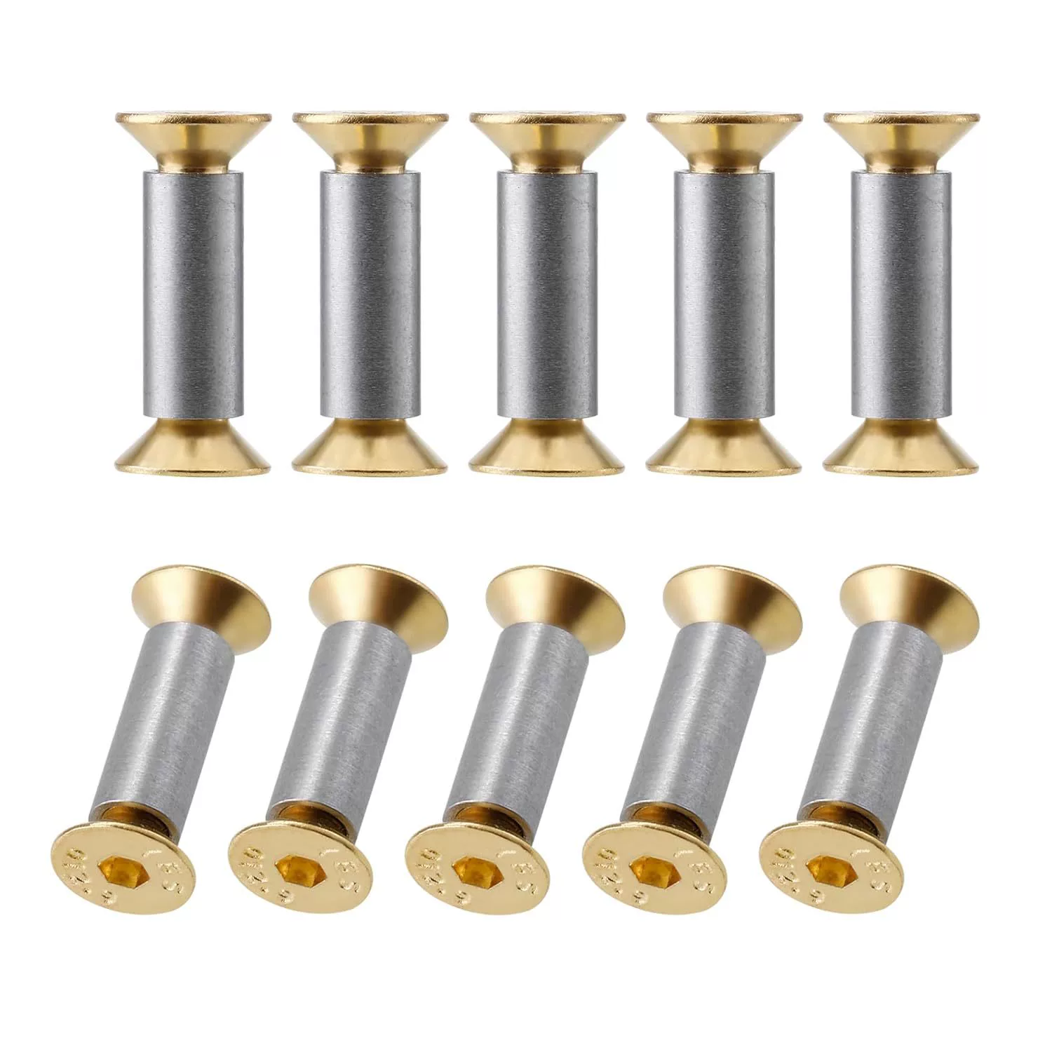 DIY винт с хвостовиком резца 12,9 с потайной головкой винт с шестигранной головкой Tuhao золотой винт с хвостовиком