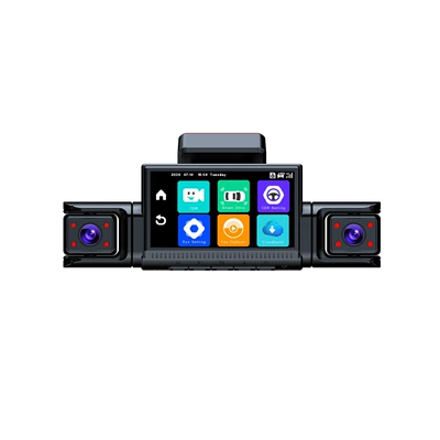 Cross-border 4G version real-time remote visual intelligent co-driving four-camera 2K dashcam for sentinel fleet management (Driving recorder) - front-camera-left-camera-right-camera-international-version