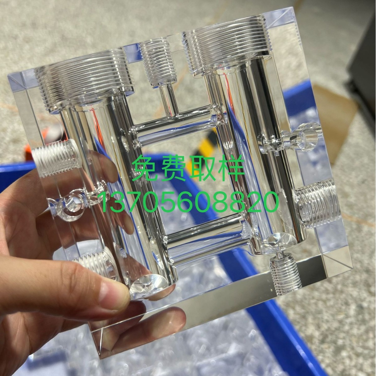 水质分析专用流通槽双通恒流槽电极螺纹3/4都可以用PH/ORPEC CL