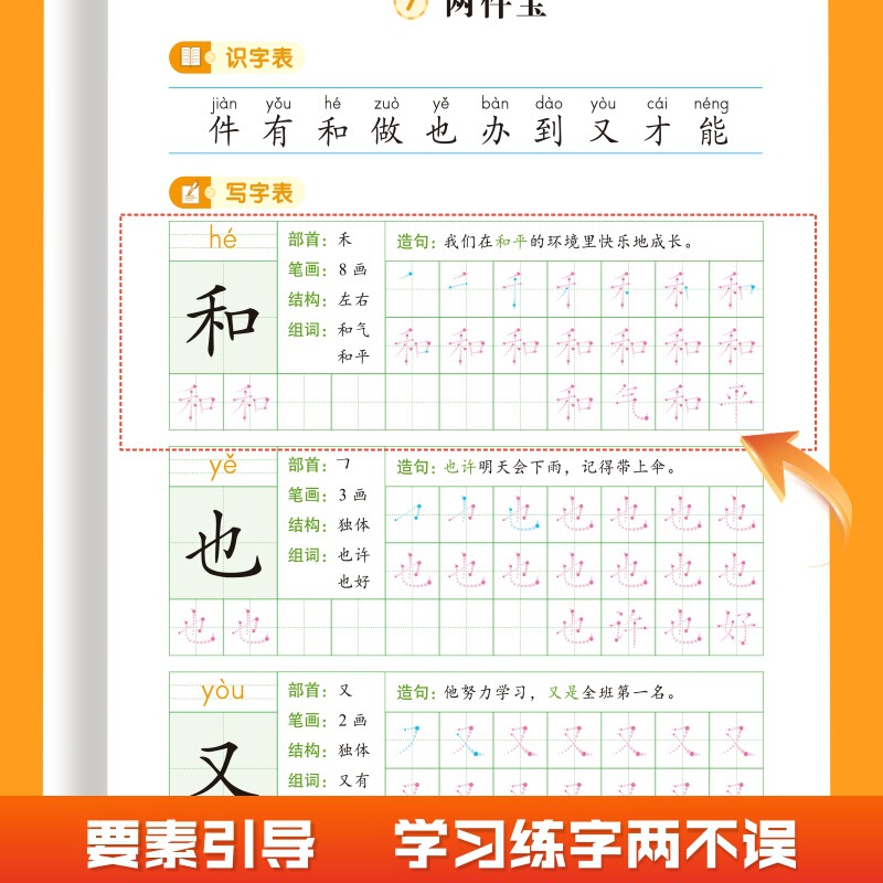 2025小学语文同步练字帖一年级上下册同步教材小学生人教版正版|undefined