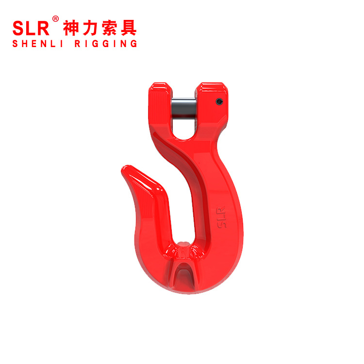 G80 异型羊角翅钩 起重羊角抓钩 链条连接货钩 合金钢调运挂钩