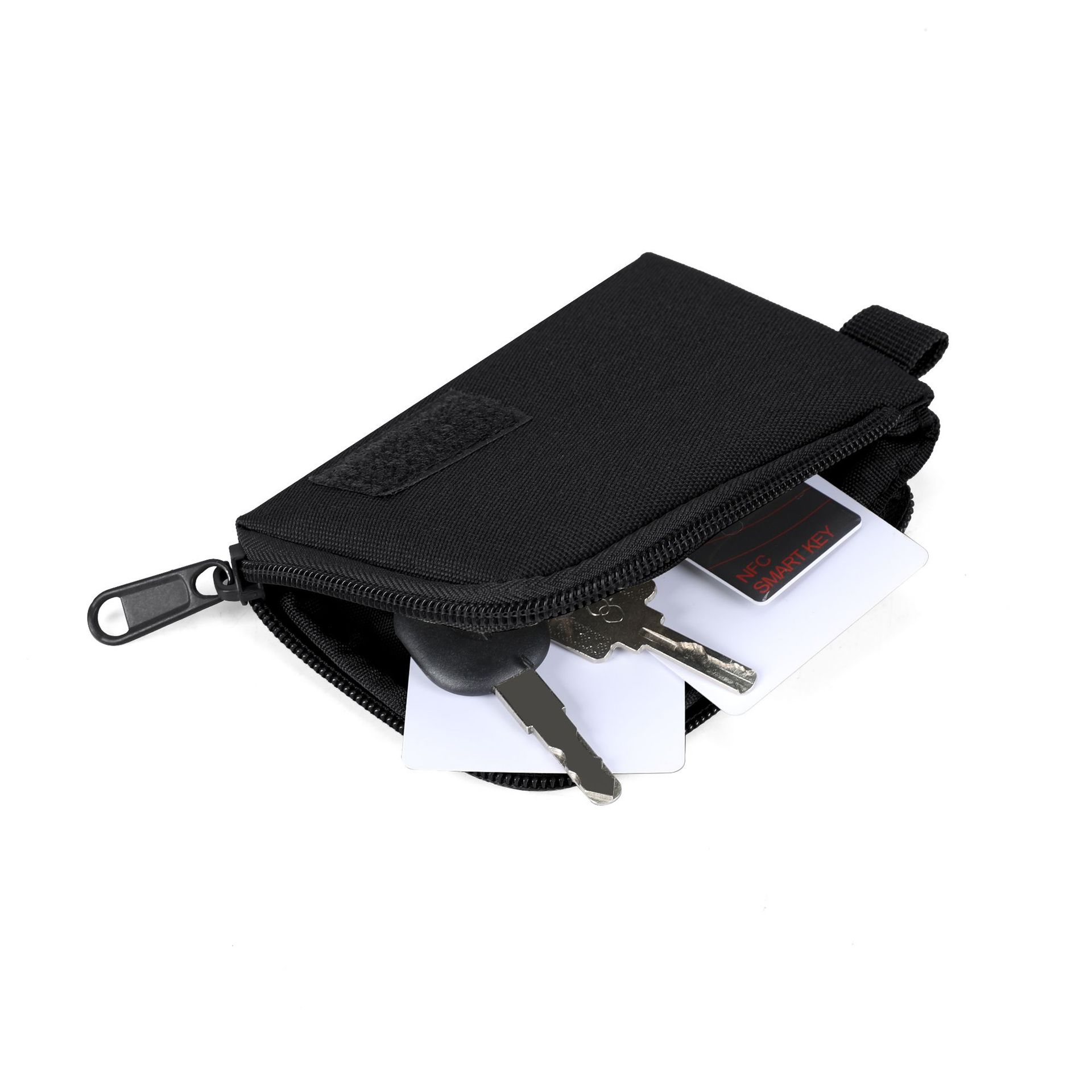 Personalizado transfronterizo de poliéster auriculares bolso de cambio mini bolso de almacenamiento colgante bolsa de monedas camufladas