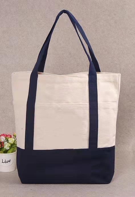 可折叠创意手提购物袋批发印刷有底广告全棉帆布袋印花LOGO棉布袋