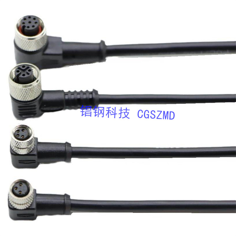 12оM12עʽIP67ͷ   M12 Straight Plug Sensor Cable