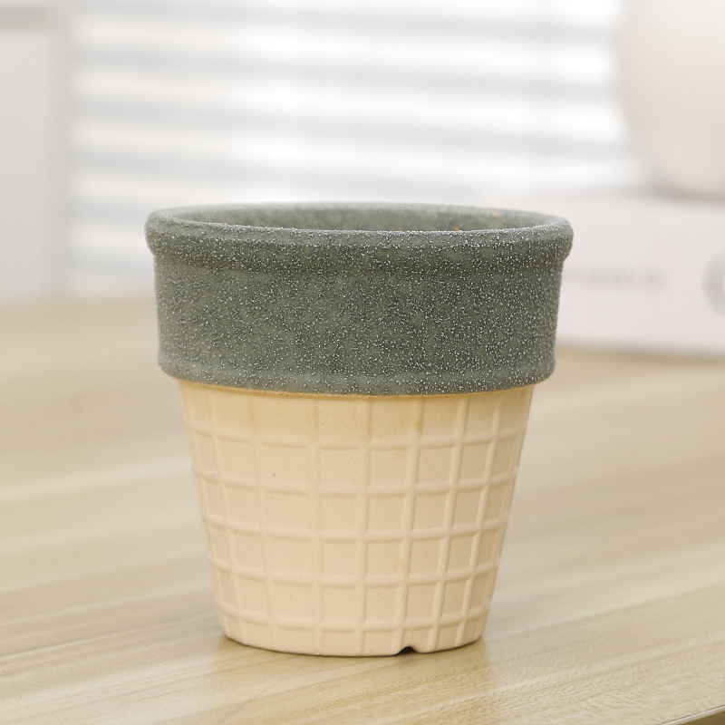 Simulación de cerámica suculenta mini maceta verde planta maceta decoración decorativa planta decoración cactus falso maceta al por mayor