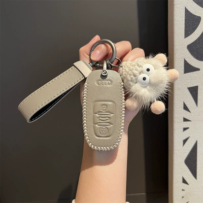 Car key bag a4l shell q5l buckle - audi-a-elephant-gray-simple-with-explosive-head