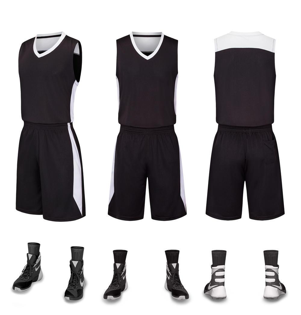 El juego de ropa de baloncesto se utiliza para el campamento de entrenamiento, ropa de balón transpirable de secado rápido para adultos y niños, la misma camiseta puede imprimir logotipo.