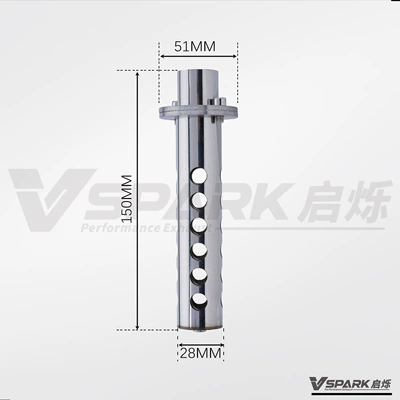 Motorcycle exhaust pipe — Plug Silencer Back Pressure - model-25-51mm-rotating-silencer-adjustable-air-inlet-model