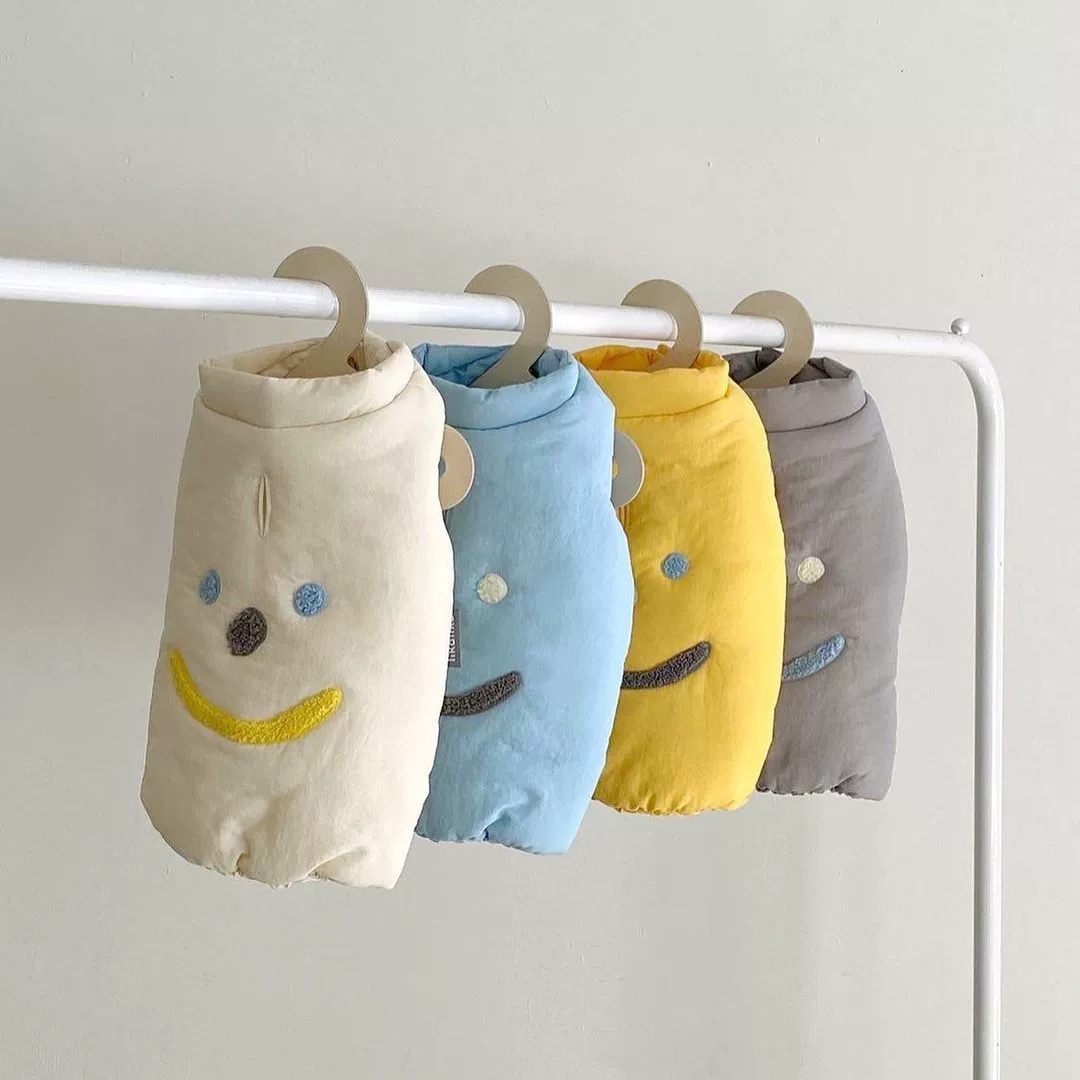 Осенне-зимняя одежда для собак и кошек Утепленная теплая куртка с ватной подкладкой Тедди Щенок Йоркшир Маленький щенок Домашний ватная куртка