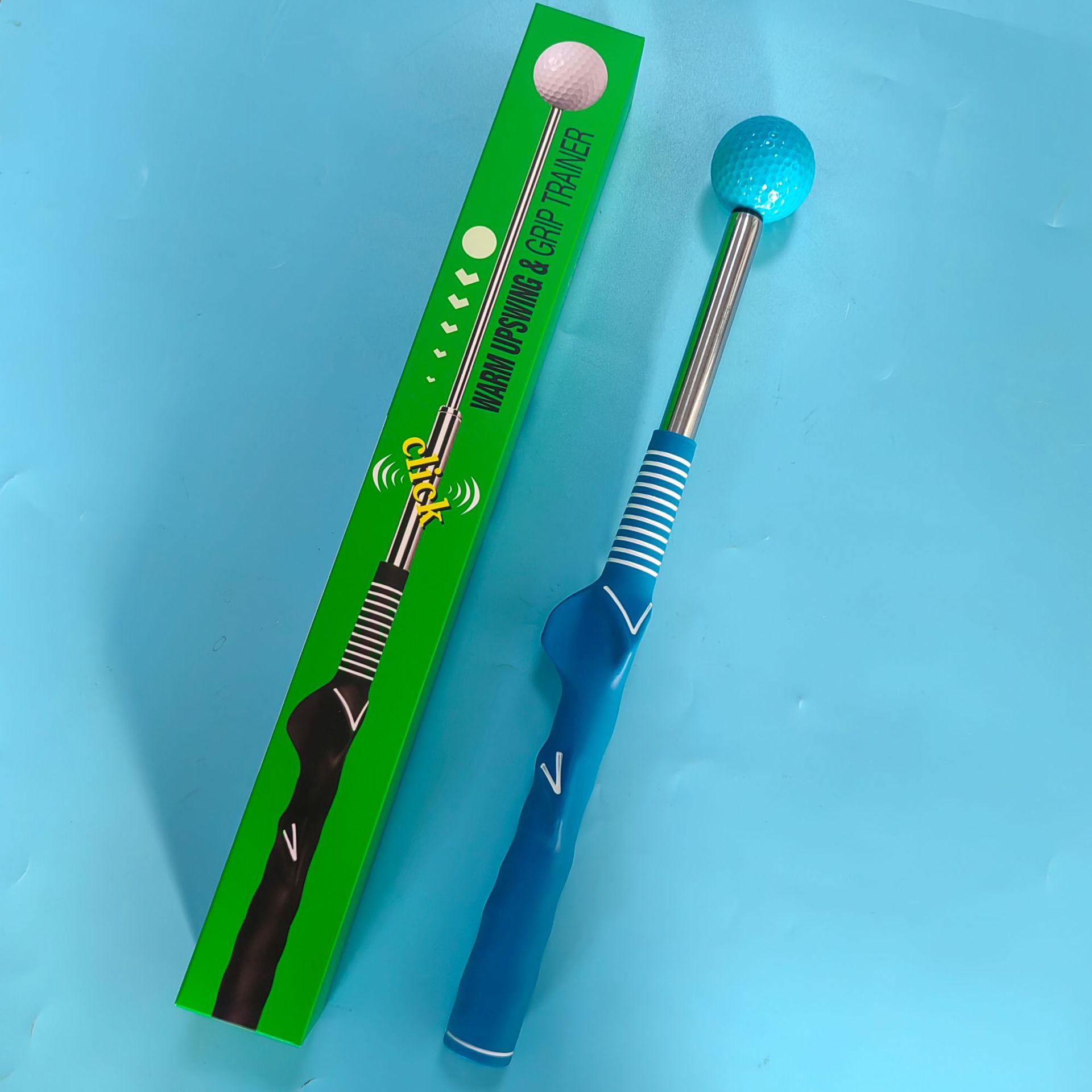 하늘색 그립 + 파란색 공 + 색상 상자