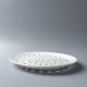 Ceramic Dumpling Plate Porous Steaming Plate Draining Plate Round Fruit Plate Steamed Seafood Steamed Fish Plate Steamed Pieces Round Steamed Honing