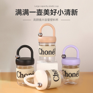 Small Fragrant Style Glass High Color Value Portable Borosilicate Coffee Cup Ins Heat-Resistant Portable Water Cup Hand Gift Cup