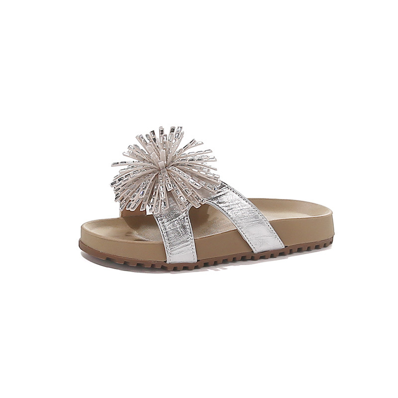 Sandalias para niñas 2026 verano nuevo niño zapatos de playa de dedos descubiertos niños de moda versátil gran fuegos artificiales sandallas image 6