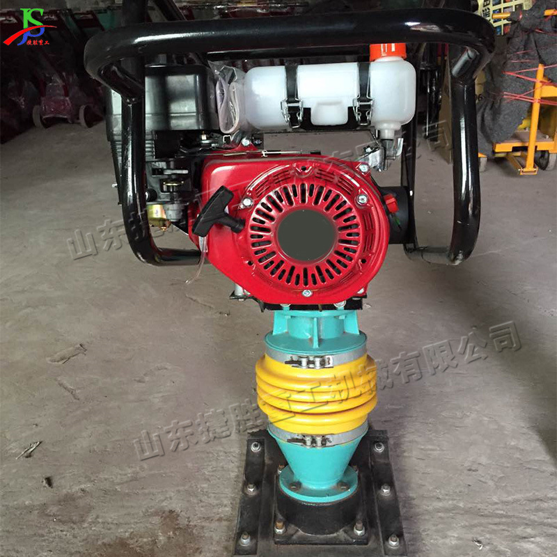 Máquina de apisonamiento de gasolina pequeña, maquinaria y equipo de construcción de cimientos de edificios, máquina de apisonamiento y niveladora de pavimento de hormigón asfáltico