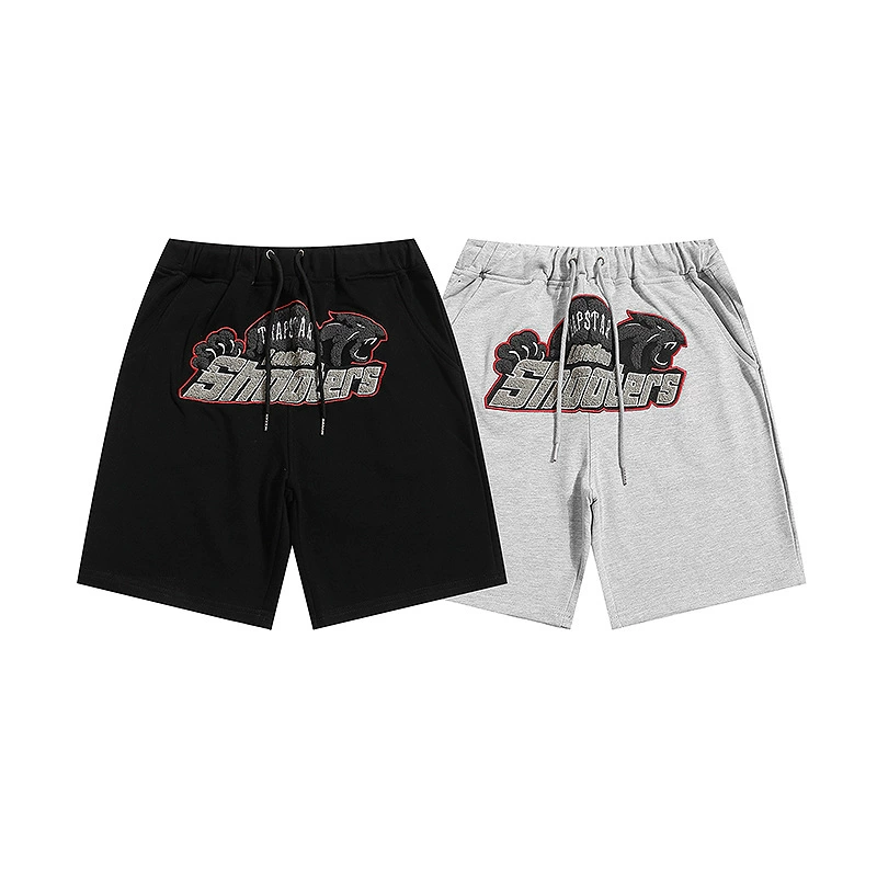 Американская ниша High Street Trapstar радужные буквы градиентные полотенца вышивка свободные повседневные шорты High Street