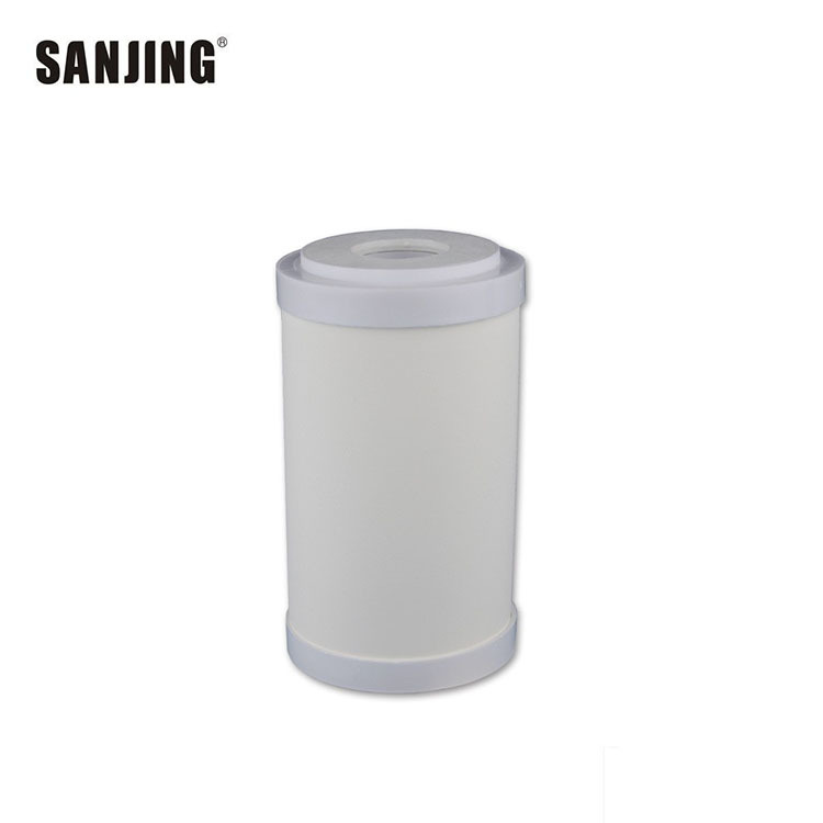 0,2 micrones se pueden limpiar repetidamente el elemento filtrante de cerámica de la precisión elemento filtrante sinterizado diatomita natural del elemento filtrante de cerámica de 5 pulgadas