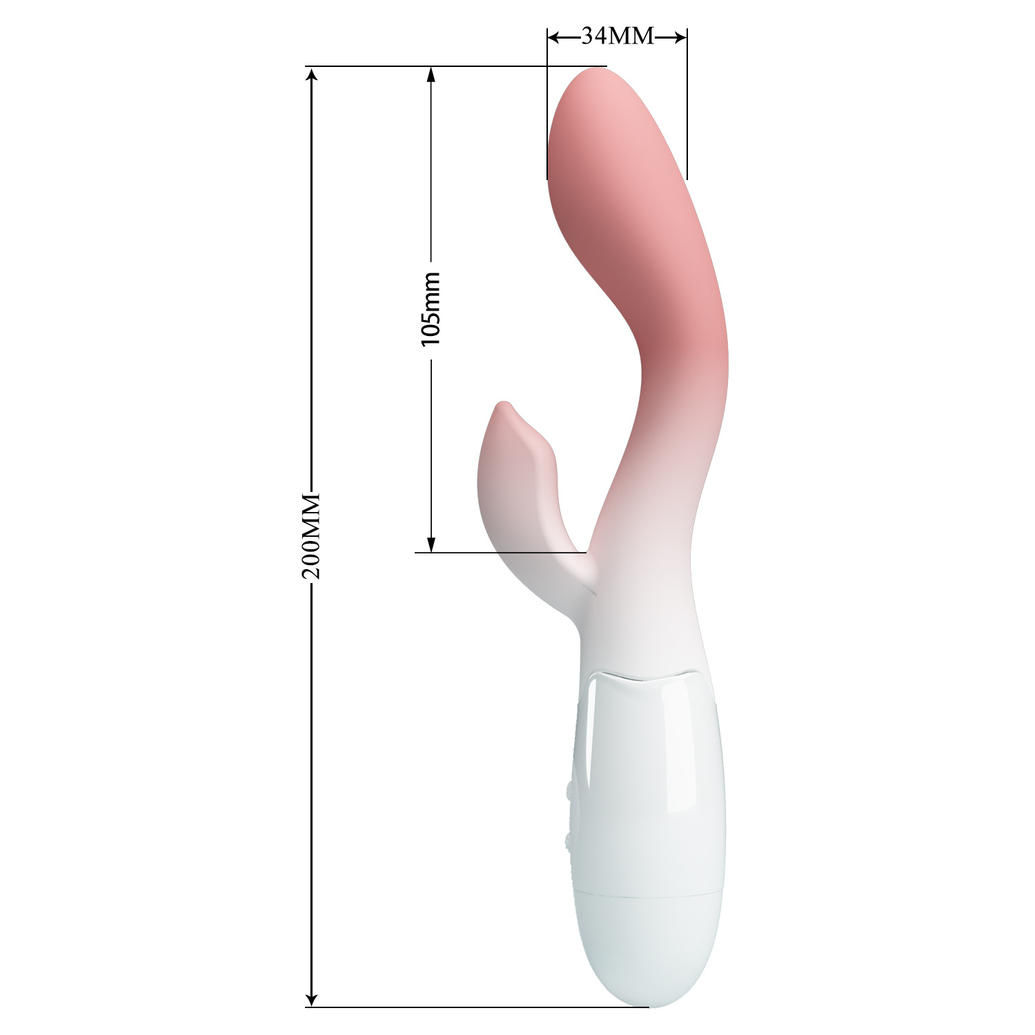 Double Vibrator Silicone Gradient Colour For Female Pleasure_voghion.com