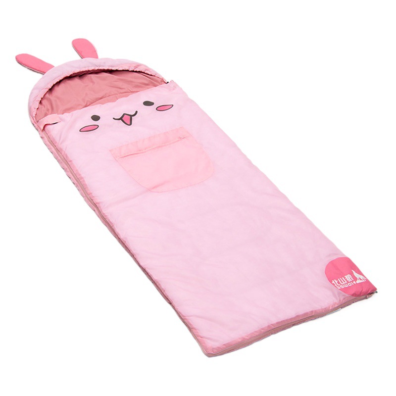 Beishan Wolf Outdoor Camping Children's Sleeping Bag Summer Camp Lunch Break Dirty Warm Anti-kick Quilt for Under 14 Years Old