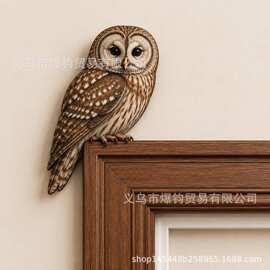 （现货）跨境新品Wooden Chickadee Door Topper木制山雀门顶装饰