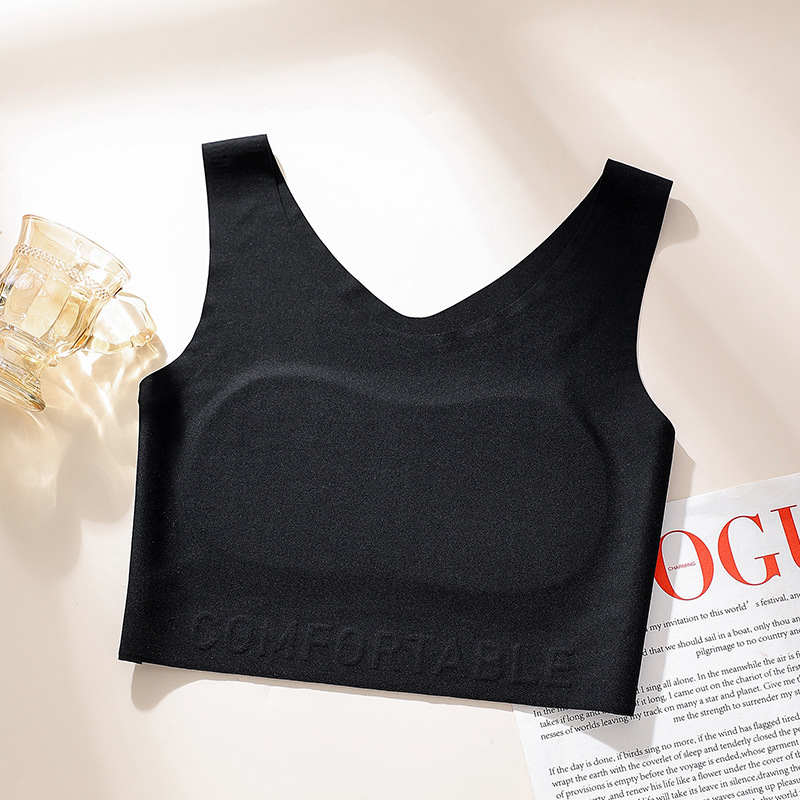 大きな胸の女性のためのリキッドファンデーションシームレス下着、胸を小さくする、副乳を縮小する、垂れ防止、インビジブルベスト、紙ブラ、夏|undefined