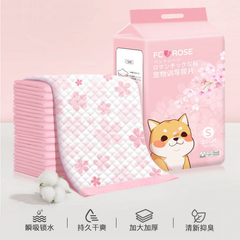 ペット犬の尿パッド消臭厚いテディ比熊大型尿シート尿不湿猫おむつ吸水トイレ美の程