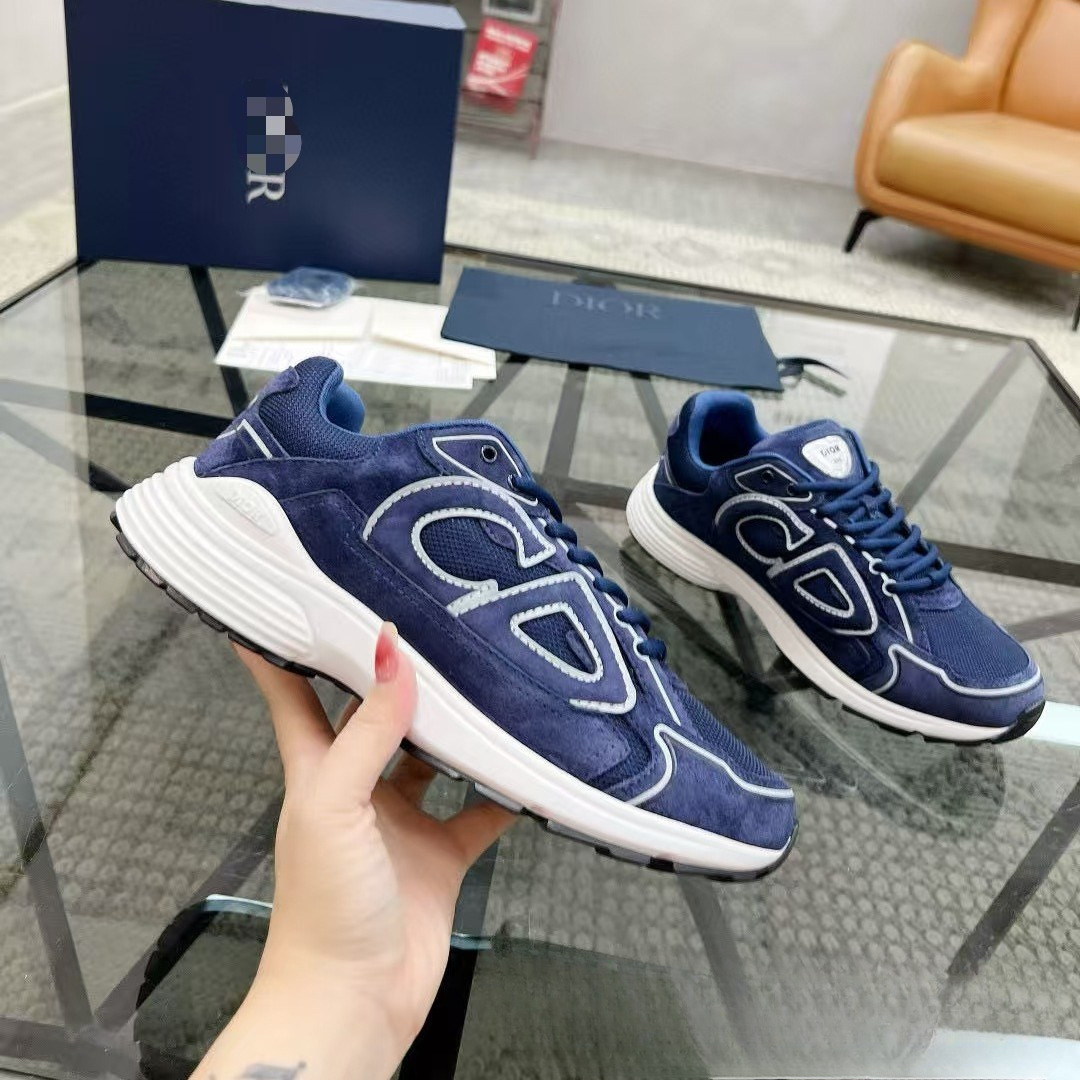 Guangzhou European Station Cd Fashion Casual Shoes B30 Sports Shoes High Version Reflective Dad Shoes Patchwork Couple Shoes