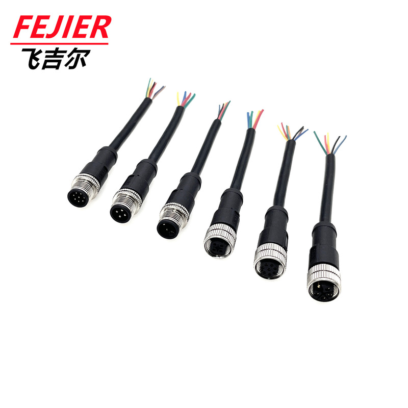 M12 Metal Ethernet/Bus Connector 4-Pin 5-Pin 6-Pin 8-Pin 12-Pin Automotive Camera Connection Cable M12 Metal Ethernet/Bus Connector 4-Pin 5-Pin 6-Pin 8-Pin 12-Pin Automotive Camera Connection Cable