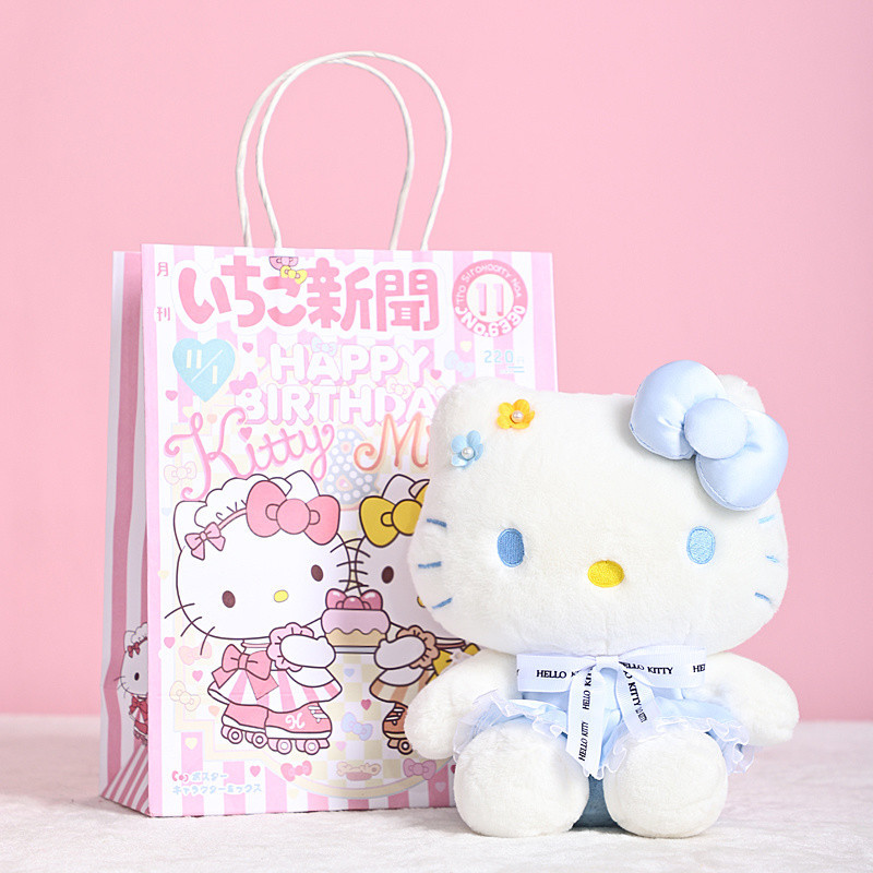 Genuino HelloKitty muñecas Kitty muñecas de tela mochila gatos juguetes de peluche cumpleaños chica