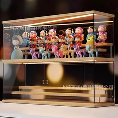 現物ブラインドケース収納ケース透明アクリル展示ケース泡マット展示棚手作り人形人形人形収納
