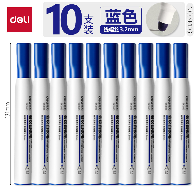 Delit Oil-based Whiteboard lápiz de secado rápido impermeable de gran capacidad sin decoloración lápiz de marca de cabeza gruesa lápiz de cabeza grande tinta de aceite
