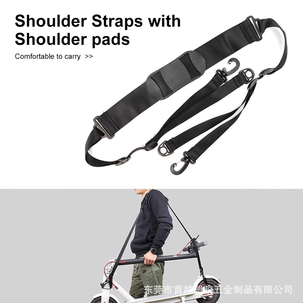 Universal Shoulder Strap for Electric Scooter M365, Foldable Electric Scooter Strap, Heavy-Duty Outdoor Shoulder Strap, Quick Release