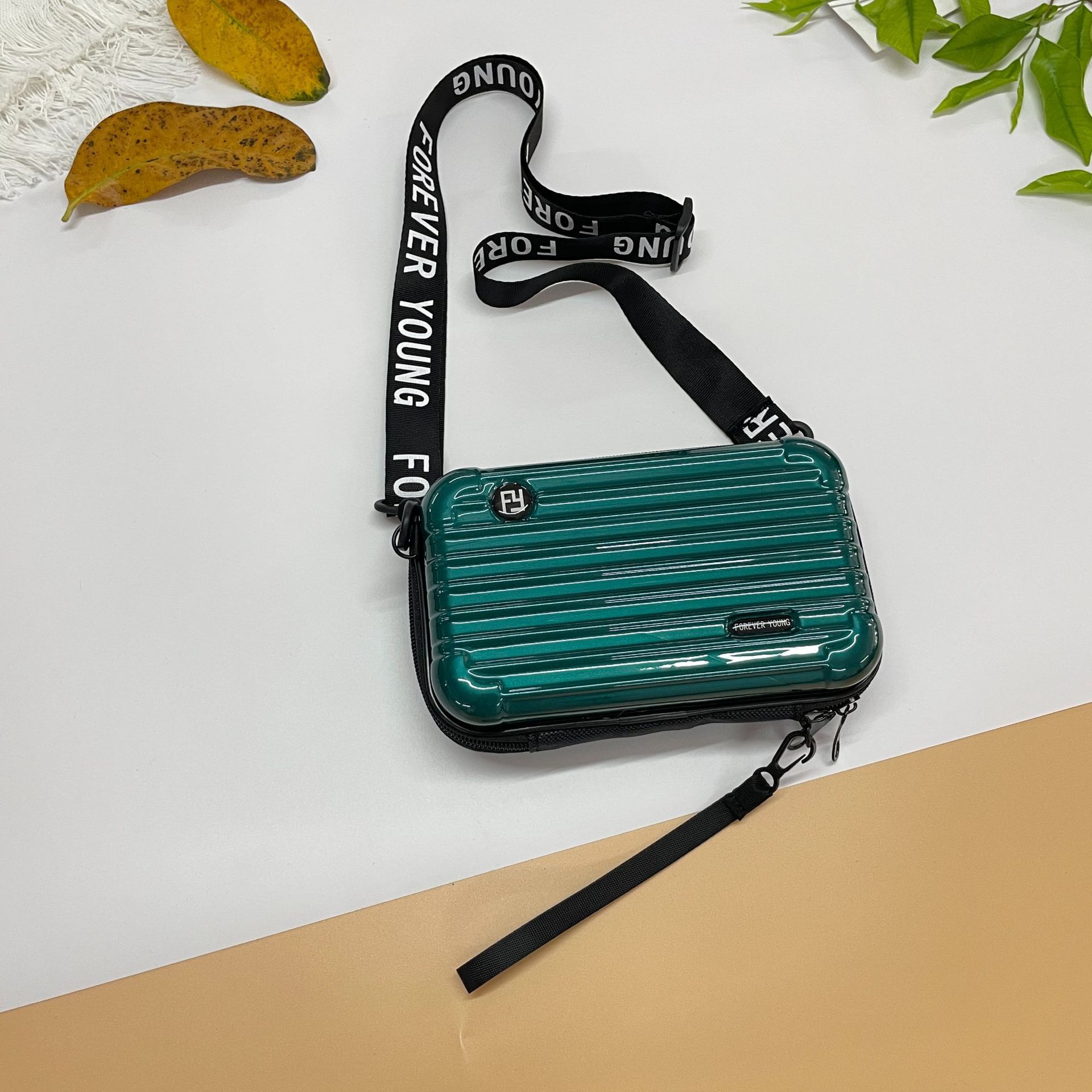 PC duro Shell bolsa de cosméticos fijo LOGO hombro mensajero bolsa de viaje conveniente bolsa de lavado bolsa de almacenamiento de equipaje