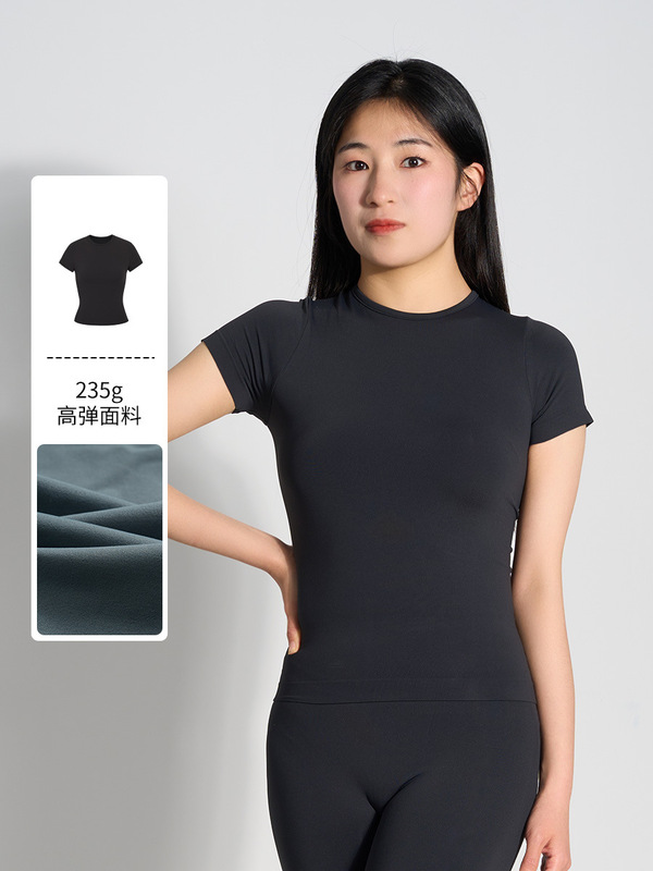 SK*M同款 Soft Seamless T-shirts无缝高弹运动瑜伽跑步T恤上衣|undefined