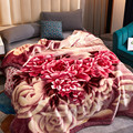 拉舍尔毛毯双层加厚单双人秋冬季云毯珊瑚绒法莱绒被子双面绒毯子