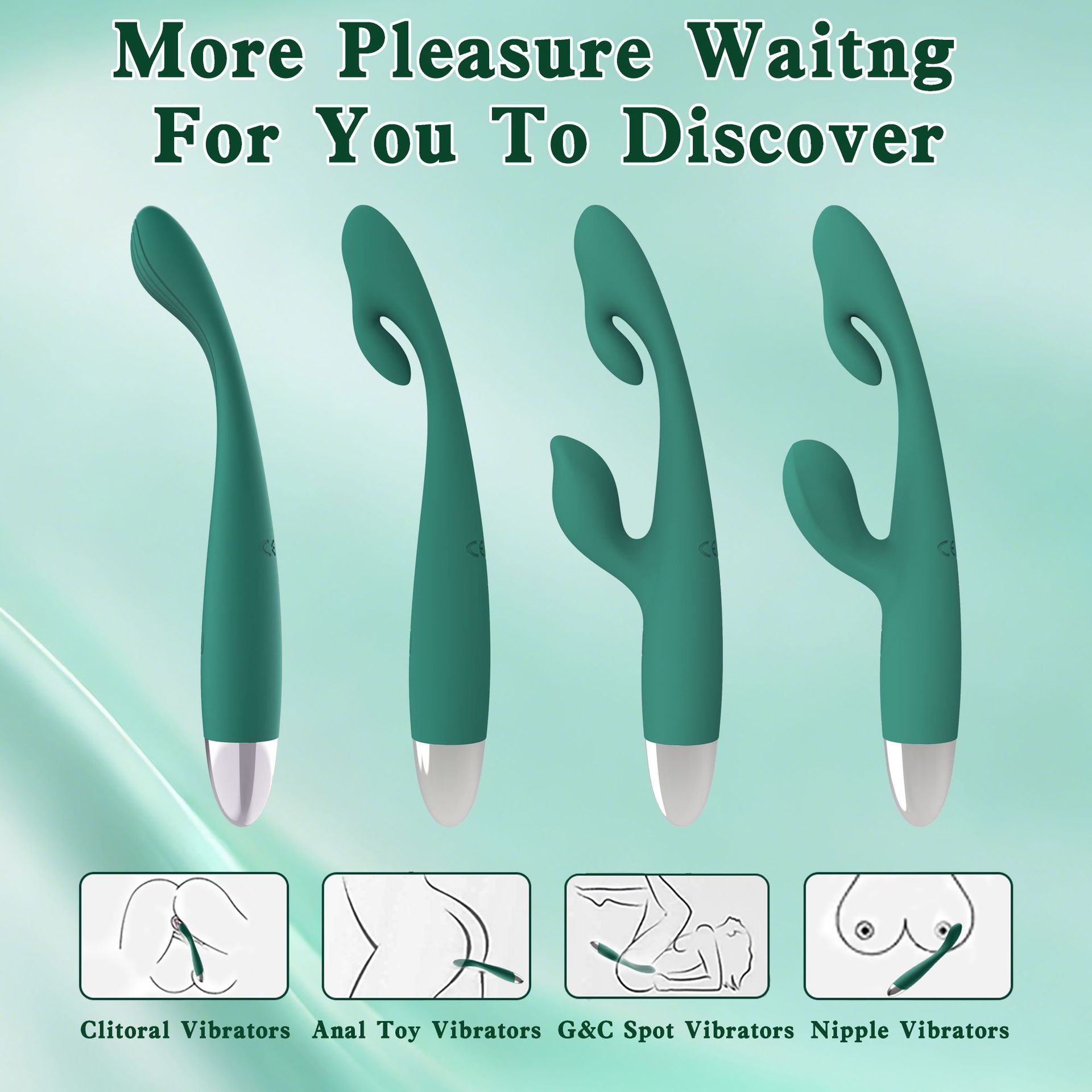 Dual-Head Vibrating Massager for Women – G-Spot & Clitoral Stimulation
