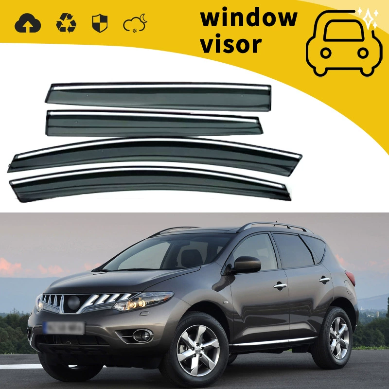 Подходит для Nissan Murano Z51 2008, дефлектор дождя на двери, дождевой козырёк на стекло, декоративная доработка