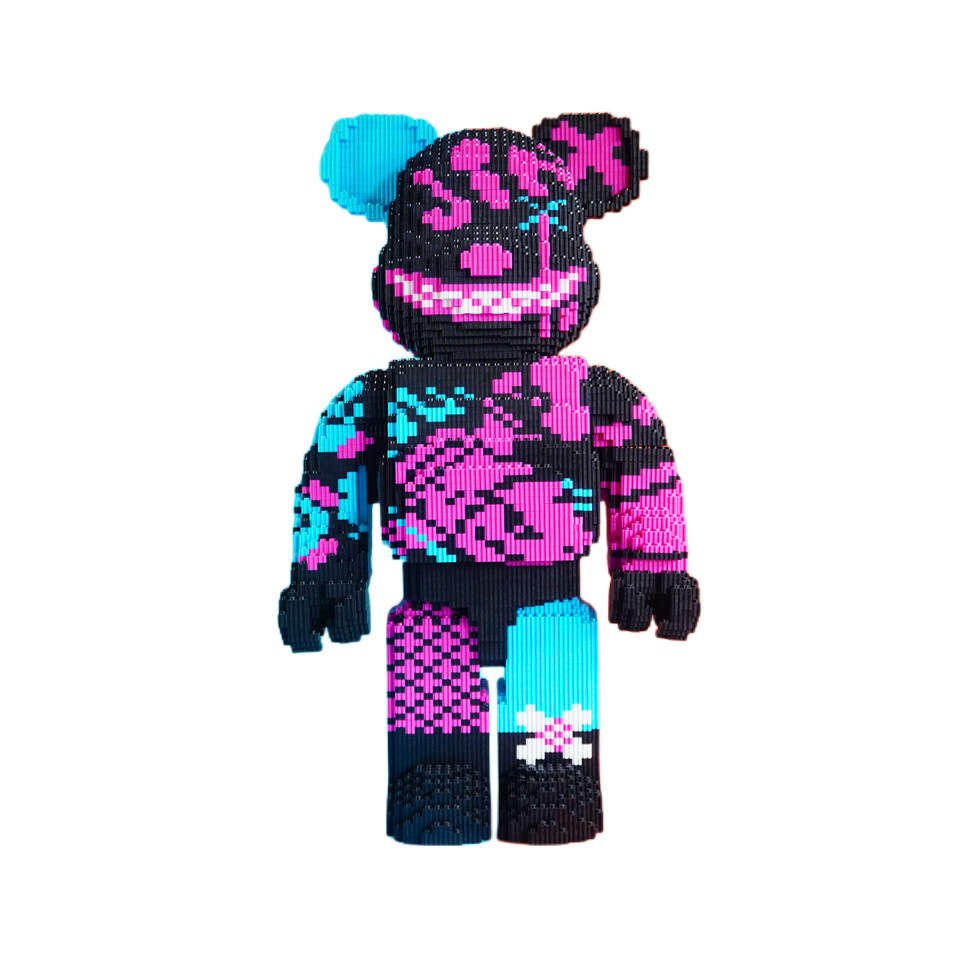 CLS moda Lesen compatible con Lego oso violento de gran tamaño bloques construcción 55cm adornos rompecabezas alta dificultad montado juguete DIY