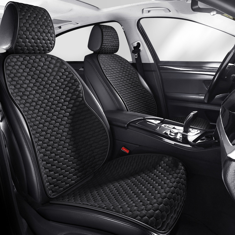 亚麻汽车座垫全车五座四季通用汽车坐垫透气四季分体座椅汽车用品