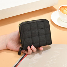 厂家现货直销女钱夹春季新款韩版简约短款钱包拉链短款绣花钱包女