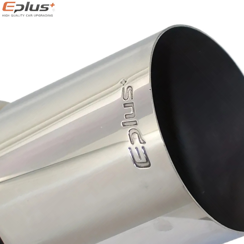 Angled stainless steel modified exhaust drum for motorcycles, universal straight exhaust tailpipe for cars