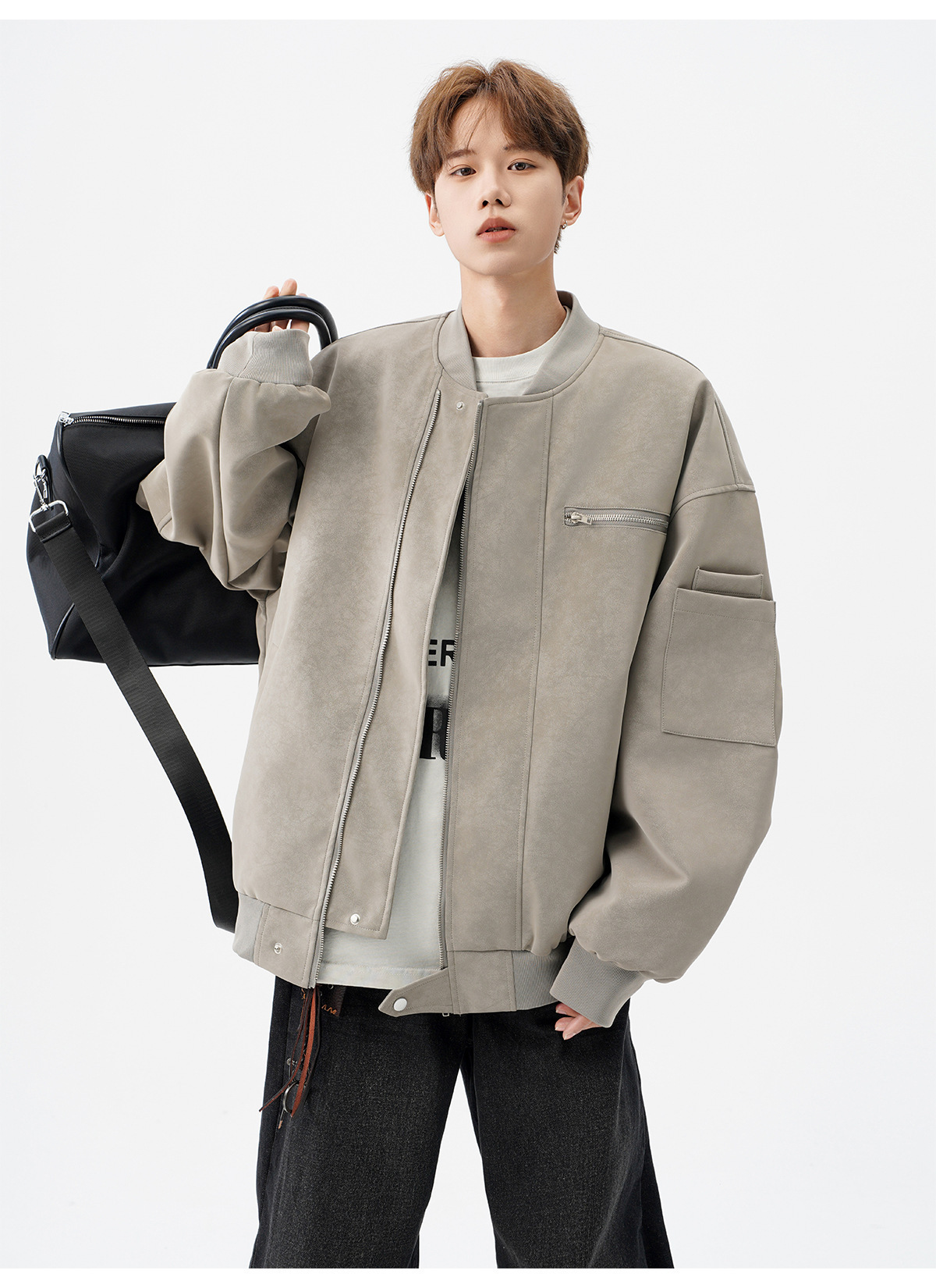 Baseball Jacket, Cool Tie Dye Leather Jacket, Design Sense, Short Workwear Jacket, Trendy_voghion.com