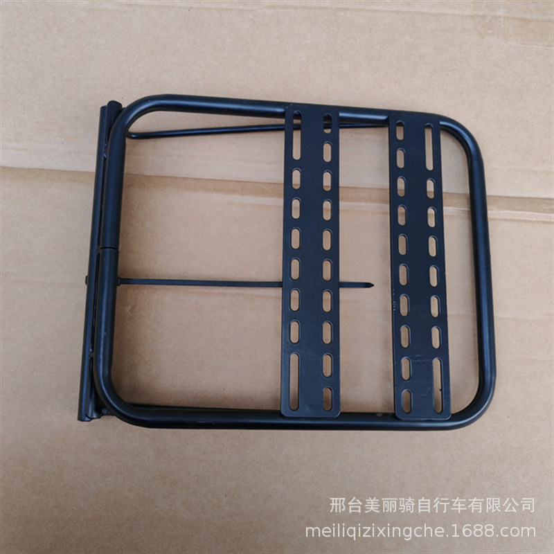 Electric bicycle universal disassembly-free rear shelf battery car rear backrest expansion tail box bracket modified cargo trunk