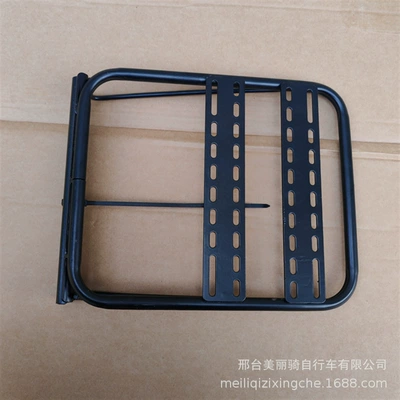 Electric bicycle universal disassembly-free rear shelf battery car rear backrest expansion tail box bracket modified cargo trunk (Electric car rear backrest) - 1300g-disassembly-free-expansion-stand-thickened-and-bold-black