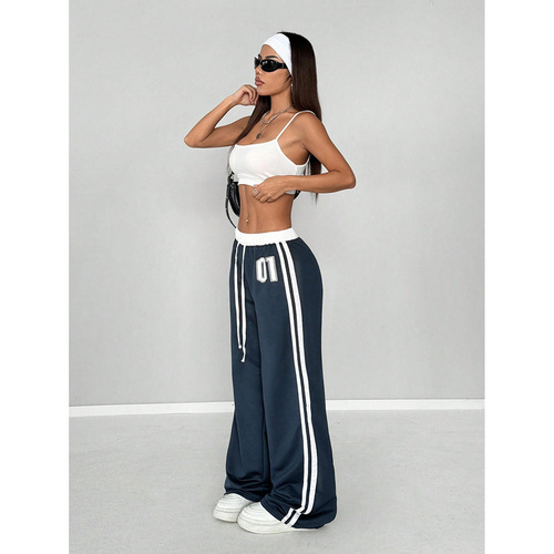Bestselling women's casual fashion new loose trendy printed design versatile pants